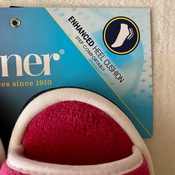 Isotoner Microterry Heel Cushioned Slide Slippers - Picture 2 of 4